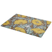 Planche À Découper Illustration Art Nouveau Poppy Fleur Jaune (Coin)