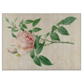 Planche À Découper Illustration botanique de Rosa indica (Devant)