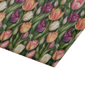 Planche À Découper Illustration botanique de tulipe raffinée (Coin)