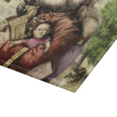 Planche À Découper Illustration classique de Thomas Nast du Père Noël (Coin)