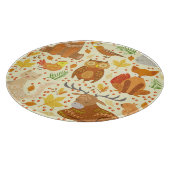 Planche À Découper Illustration d'animaux de forêt ornementaux. (Coin)