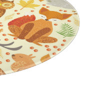 Planche À Découper Illustration d'animaux de forêt ornementaux. (Coin)