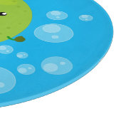 Planche À Découper Illustration de bulles de chaux vert mou (Coin)