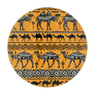 Planche À Découper Illustration De Camels Design Motif sans joint.