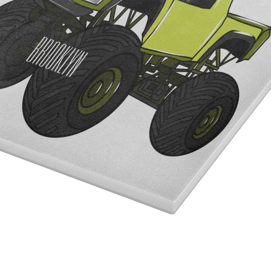 Planche À Découper Illustration de camion monstre (Coin)