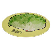 Planche À Découper Illustration de caricature de laitue (Coin)