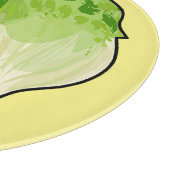 Planche À Découper Illustration de caricature de laitue (Coin)