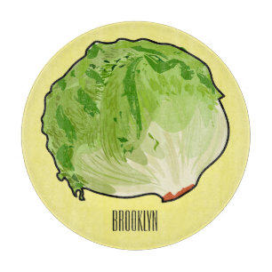 Planche À Découper Illustration de caricature de laitue