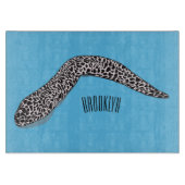 Planche À Découper Illustration de caricature de murène tachetée (Devant)