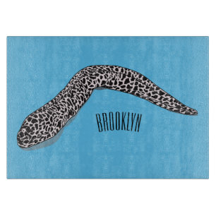 Planche À Découper Illustration de caricature de murène tachetée