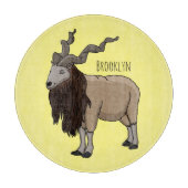 Planche À Découper Illustration de chèvre de Markhor (Devant)