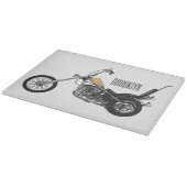 Planche À Découper Illustration de Chopper Motorcycle 1950 (Coin)