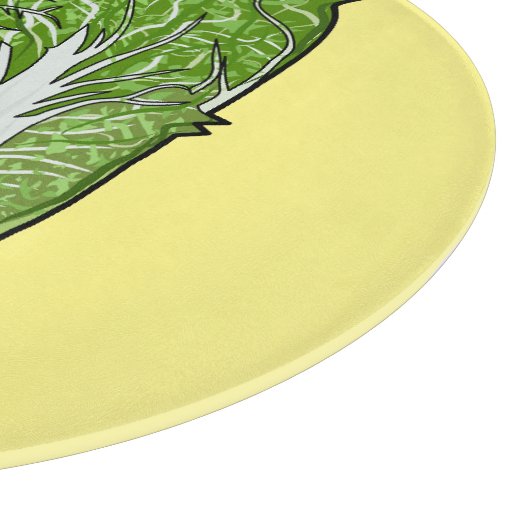 Planche À Découper Illustration de chou chinois (Coin)