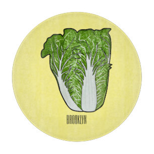 Planche À Découper Illustration de chou chinois