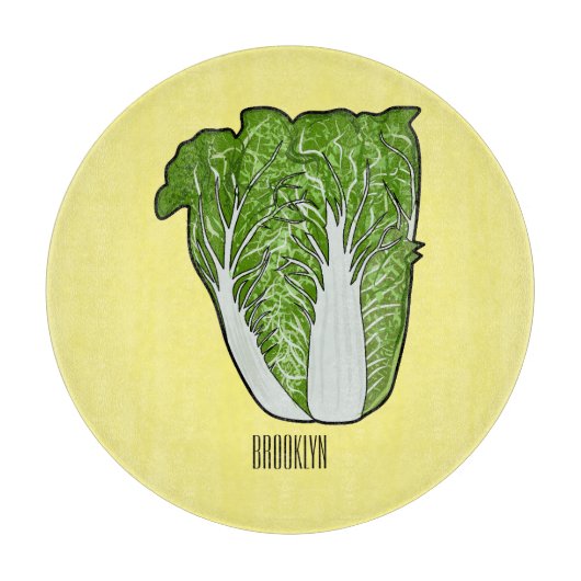 Planche À Découper Illustration de chou chinois (Devant)