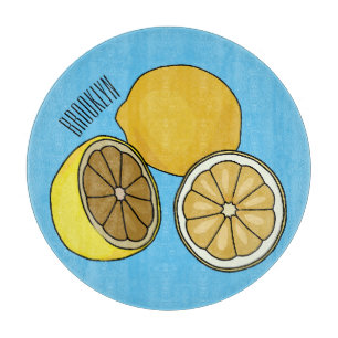 Planche À Découper Illustration de citron