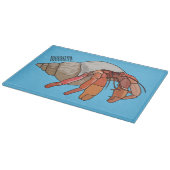 Planche À Découper Illustration de crabe ermite (Coin)