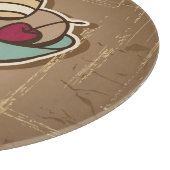 Planche À Découper Illustration de crème glacée dans le rétro style (Coin)