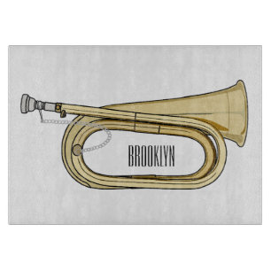 Planche À Découper Illustration de dessin animé Bugle