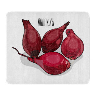 Planche À Découper Illustration de dessin animé Shallot