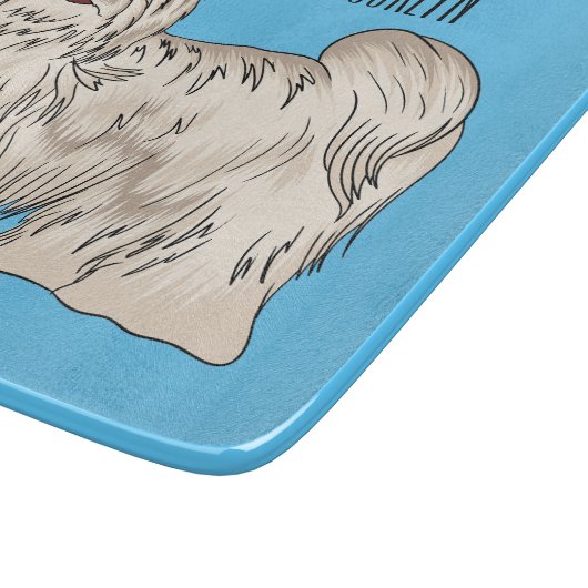 Planche À Découper Illustration de dessin de chien de Havan (Coin)