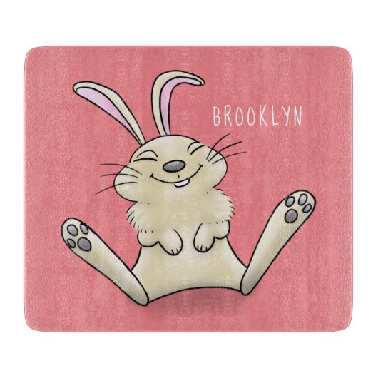 Planche À Découper Illustration de dessin de lapin lapin mou (Devant)