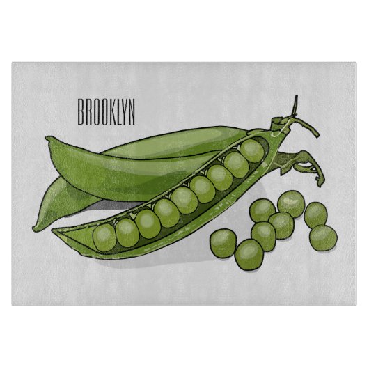 Planche À Découper Illustration de dessin de pois (Devant)