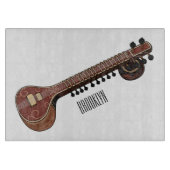 Planche À Découper Illustration de dessin de Sitar (Devant)