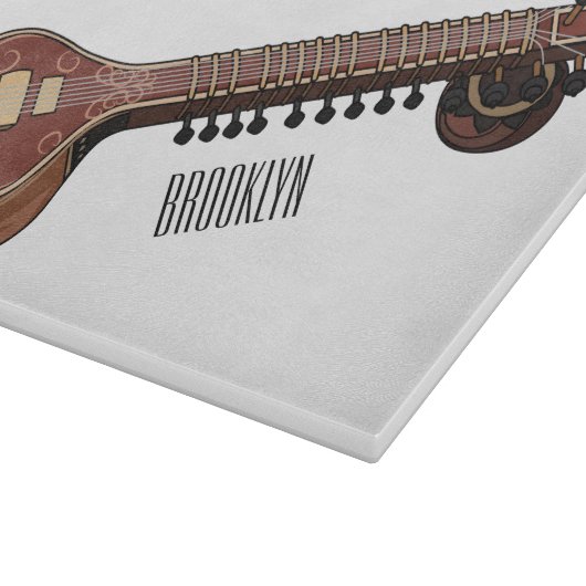 Planche À Découper Illustration de dessin de Sitar (Coin)