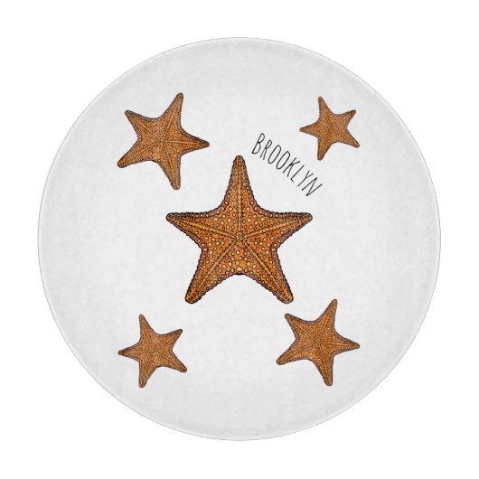 Planche À Découper Illustration de dessin de Starfish (Devant)