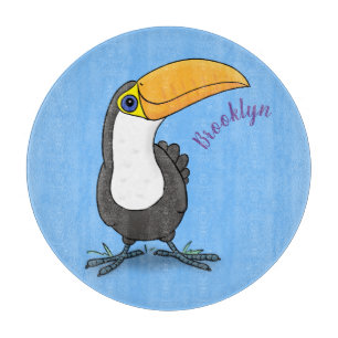 Planche À Découper Illustration de dessin humoristique du toucan joye
