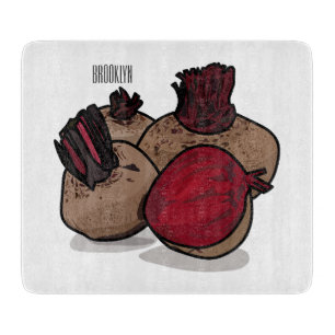 Planche À Découper Illustration de dessin sur la betterave