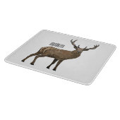 Planche À Découper Illustration de dessin sur le cerf (Coin)