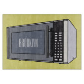 Planche À Découper Illustration de dessin sur micro-ondes (Devant)