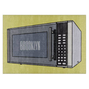 Planche À Découper Illustration de dessin sur micro-ondes