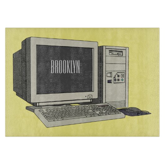 Planche À Découper Illustration de dessin sur ordinateur (Devant)