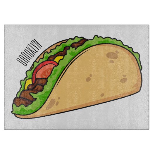 Planche À Découper Illustration de dessin sur Taco (Devant)