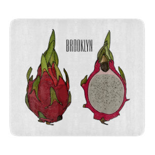 Planche À Découper Illustration de dragon fruit