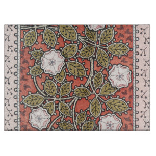 Planche À Découper Illustration de fleur d'art de rose sauvage vintag