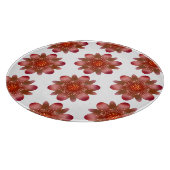 Planche À Découper Illustration de fleur sauvage rouge rustique | Des (Coin)