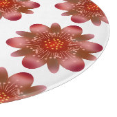 Planche À Découper Illustration de fleur sauvage rouge rustique | Des (Coin)