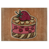 Planche À Découper Illustration de gâteau dans le rétro style (Devant)