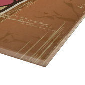 Planche À Découper Illustration de gâteau dans le rétro style (Coin)