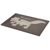 Planche À Découper Illustration de gecko tan tan mignon (Coin)