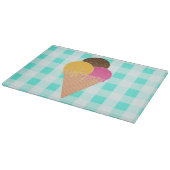 Planche À Découper Illustration de glace colorée (Coin)