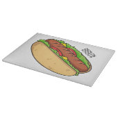 Planche À Découper Illustration de Hot dog (Coin)