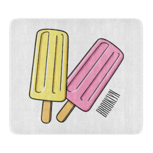 Planche À Découper Illustration de Ice pop