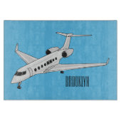 Planche À Découper Illustration de jet privé (Devant)