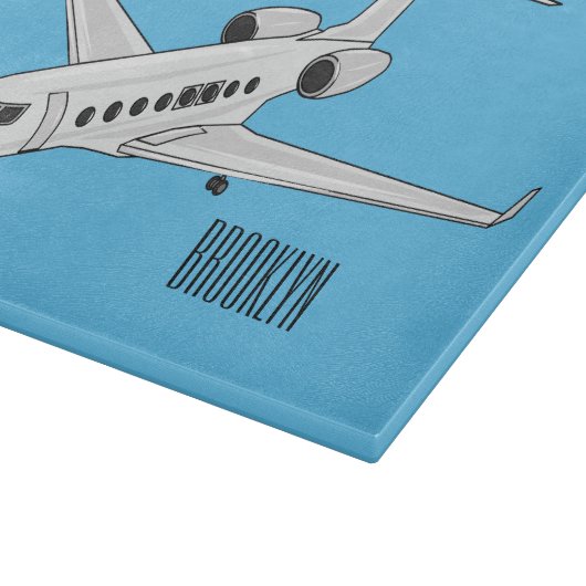Planche À Découper Illustration de jet privé (Coin)