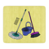 Planche À Découper Illustration de la bande dessinée Broom & mop (Devant)